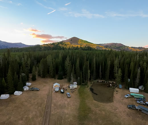 Trophy Mountain Drive-in Camp Elk Hunts